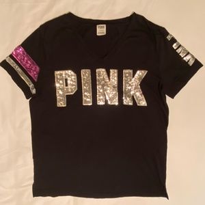 PINK Victoria's Secret Sequined Shirt